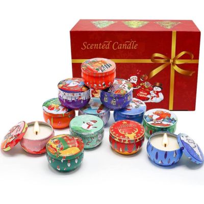 12 velas navidenas aromaticas