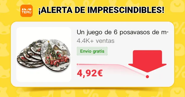 6 posavasos navidenos