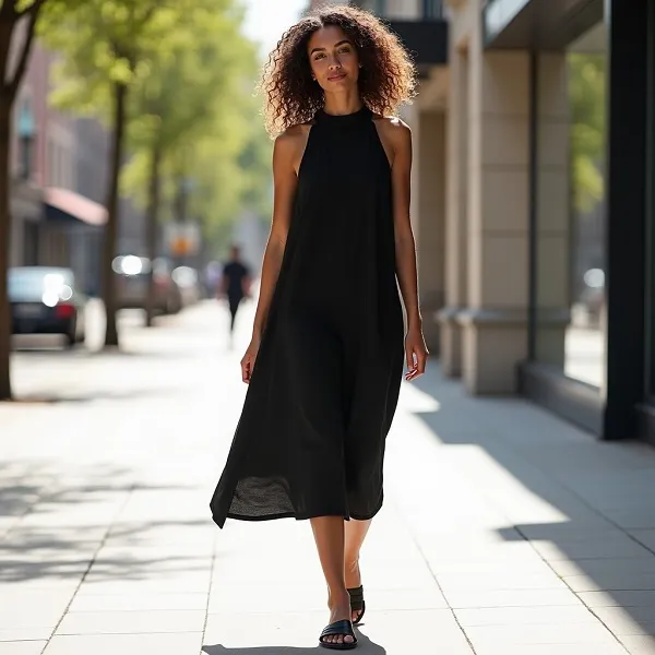 Accesorios Para Vestido Negro Largo: Cómo Convertir un Clásico en un Look Inolvidable 66 Accesorios de Día Para un Vestido Negro Largo Casual