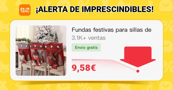 fundas festivas sillas navidad