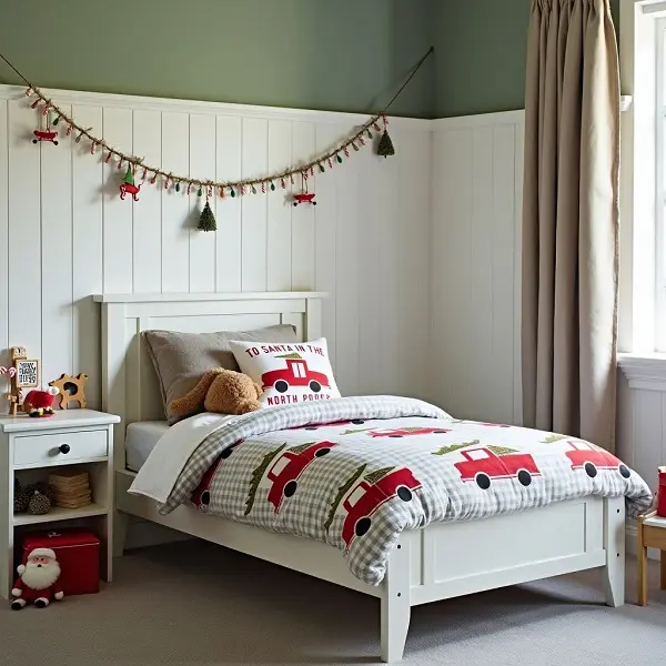 ropa de cama navideña