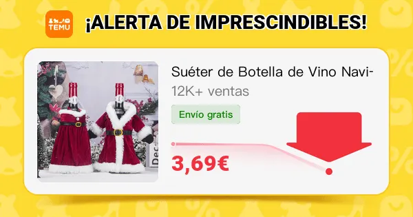 sueter botella de vino navidad