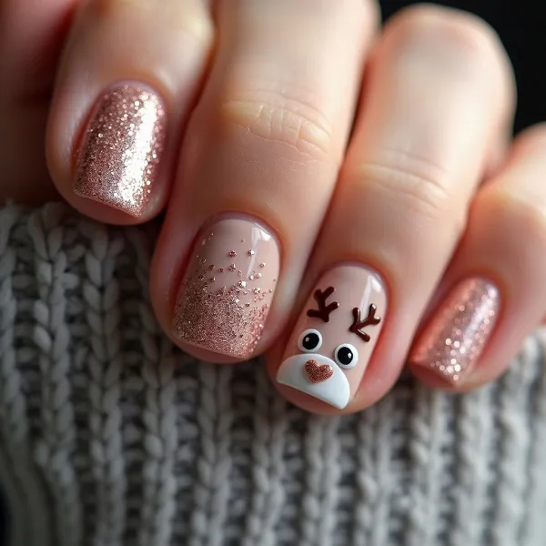 uñas navideñas clasicas