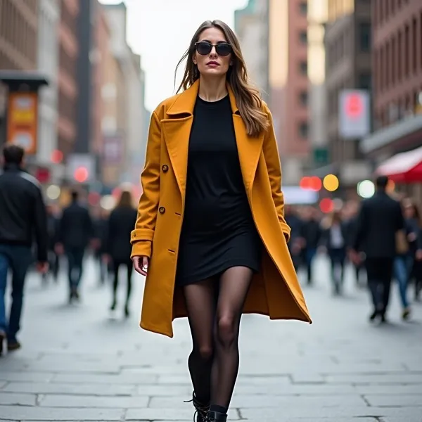 Accesorios Para Vestido Negro: Cómo Realzar tu Look con Estilo en 2024 153 vestido negro con botas negras