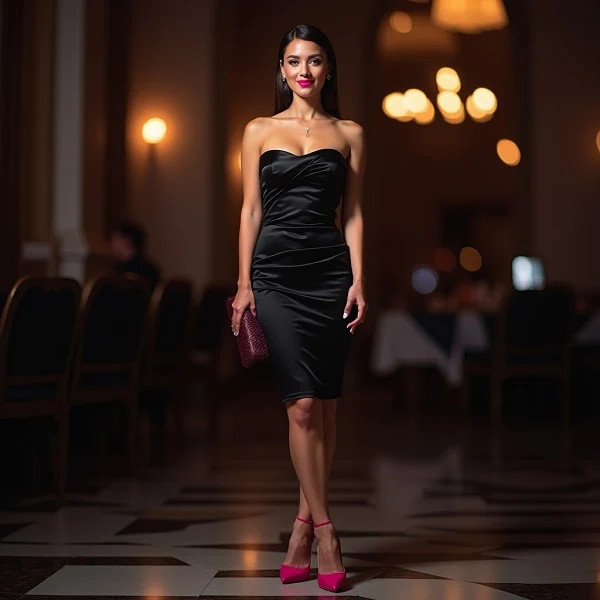 Accesorios Para Vestido Negro: Cómo Realzar tu Look con Estilo en 2024 152 color de zapatos para vestido negro